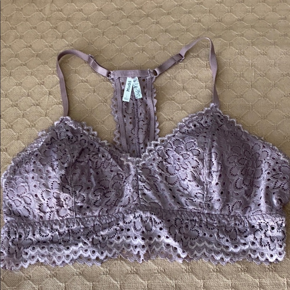 Bralette size L.  Lavender, Mudd brand.